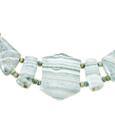 Jay King Sterling Silver Banded White Quartzite Necklace 18" Mine Finds